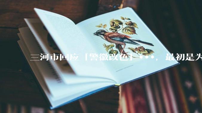 三河市回应「警徽改色」***，最初是为适配墙体颜色，新警徽已更换完毕，这一说法成立吗？应承担哪些责任？